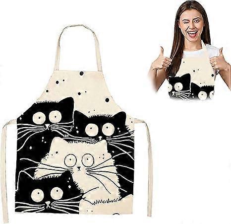 Women's Linen Kitchen Apron