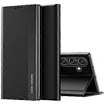 Leather Flip Case with Kickstand, Full Body Protection and Slim Shockproof Design for Samsung Galaxy S25