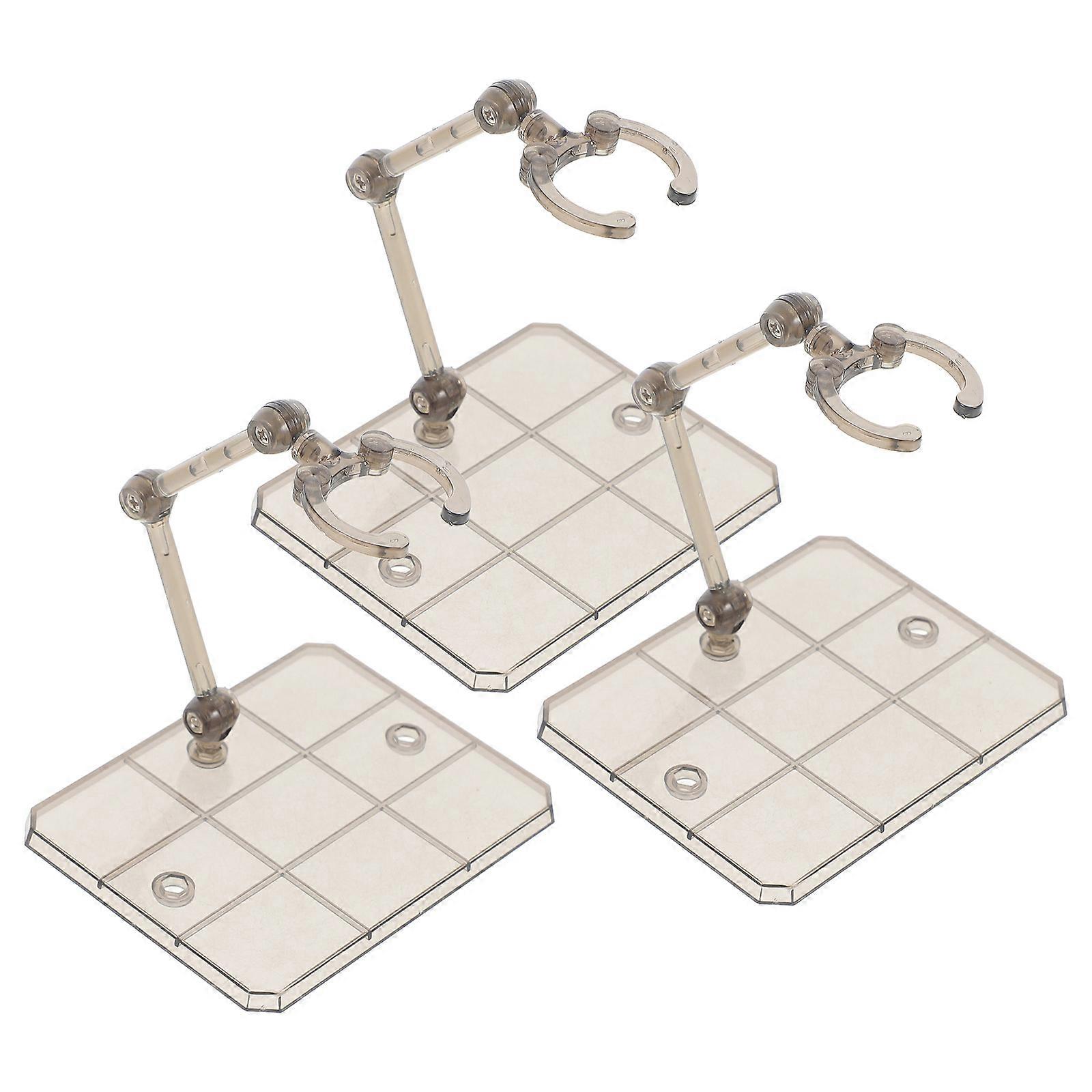 3pcs Assembly Action Figure Display Holder Bases Doll Model Support Holders