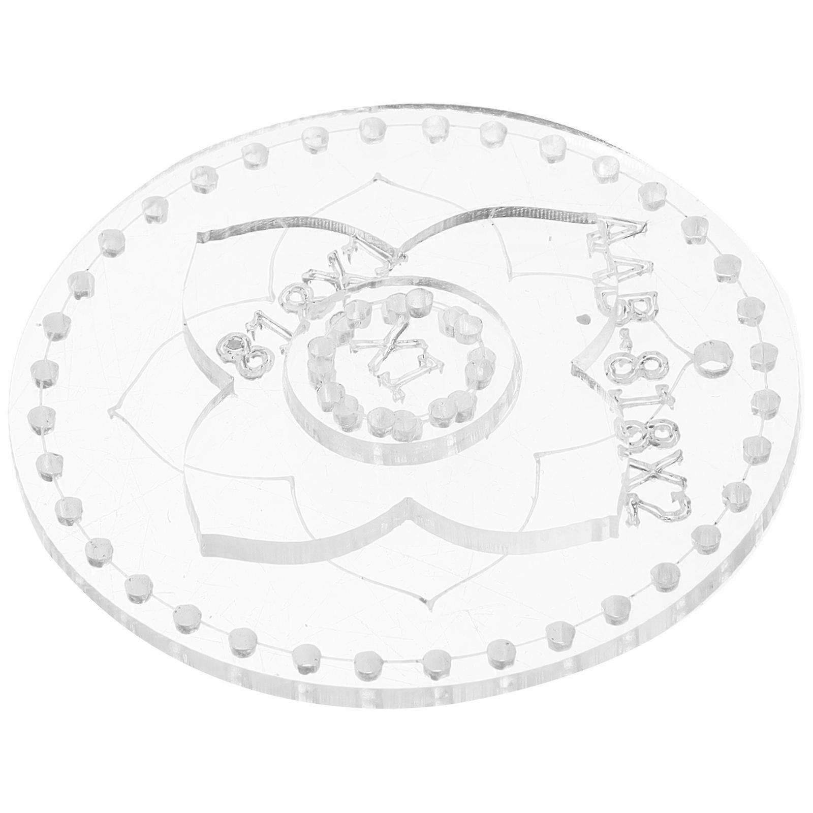 Keychain Acrylic Stencils for DIY Use 3Pcs Pattern Templates
