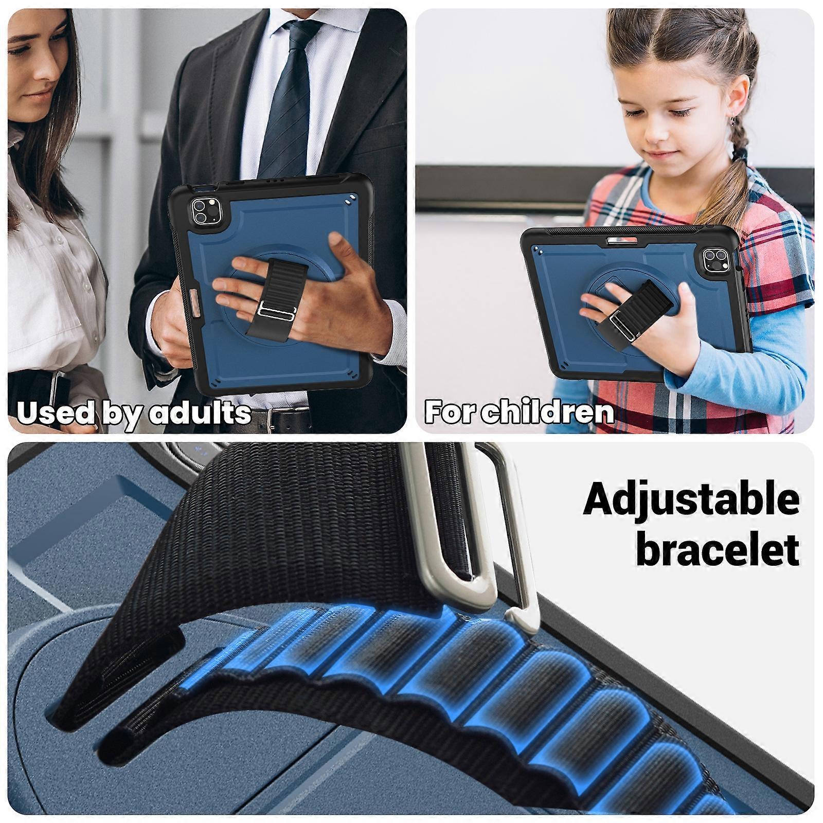 Honeycomb Hand Grip Turntable Stand Tablet Case