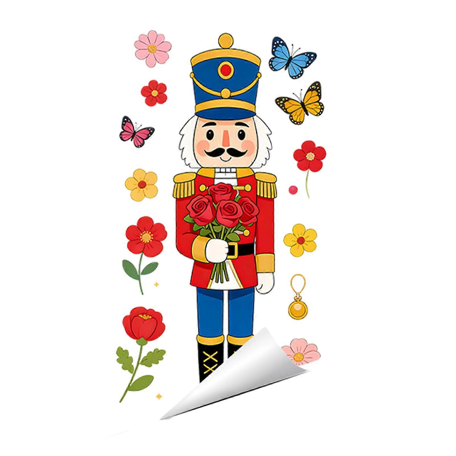 Large Nutcracker Decal - For Holiday Decor - Removable & Damage Free