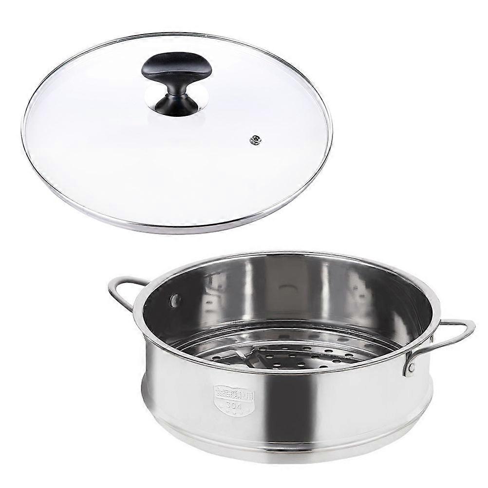 Kitchen Steamer Double-Handled Steam Pot for Household Cooking