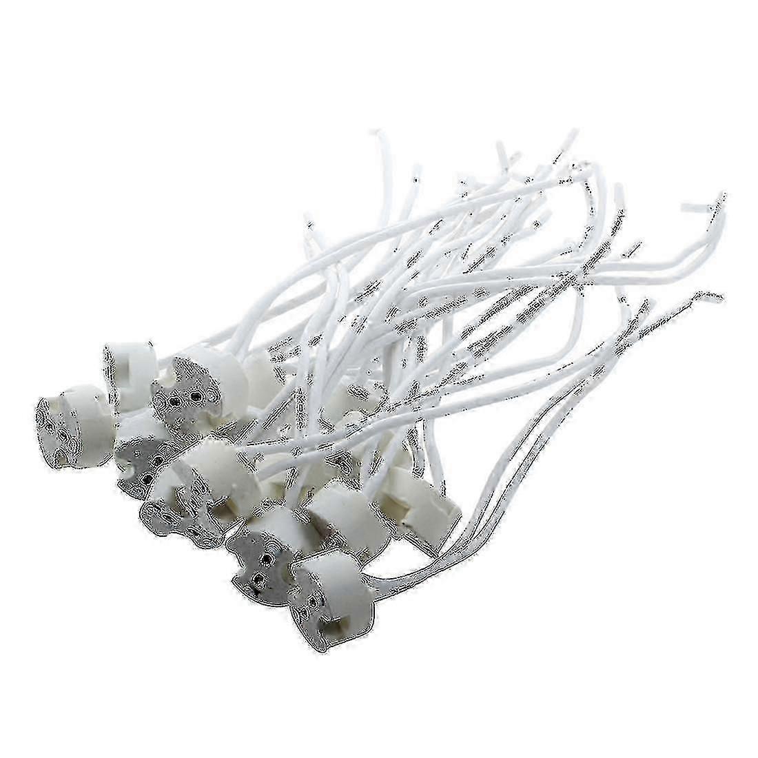 15-Pack White Ceramic Base LED Light Holders