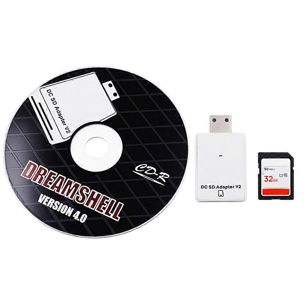 Adapter for Sega DC, SD/TF Card Reader, CD Suitable for Sega Dreamcast V4.0