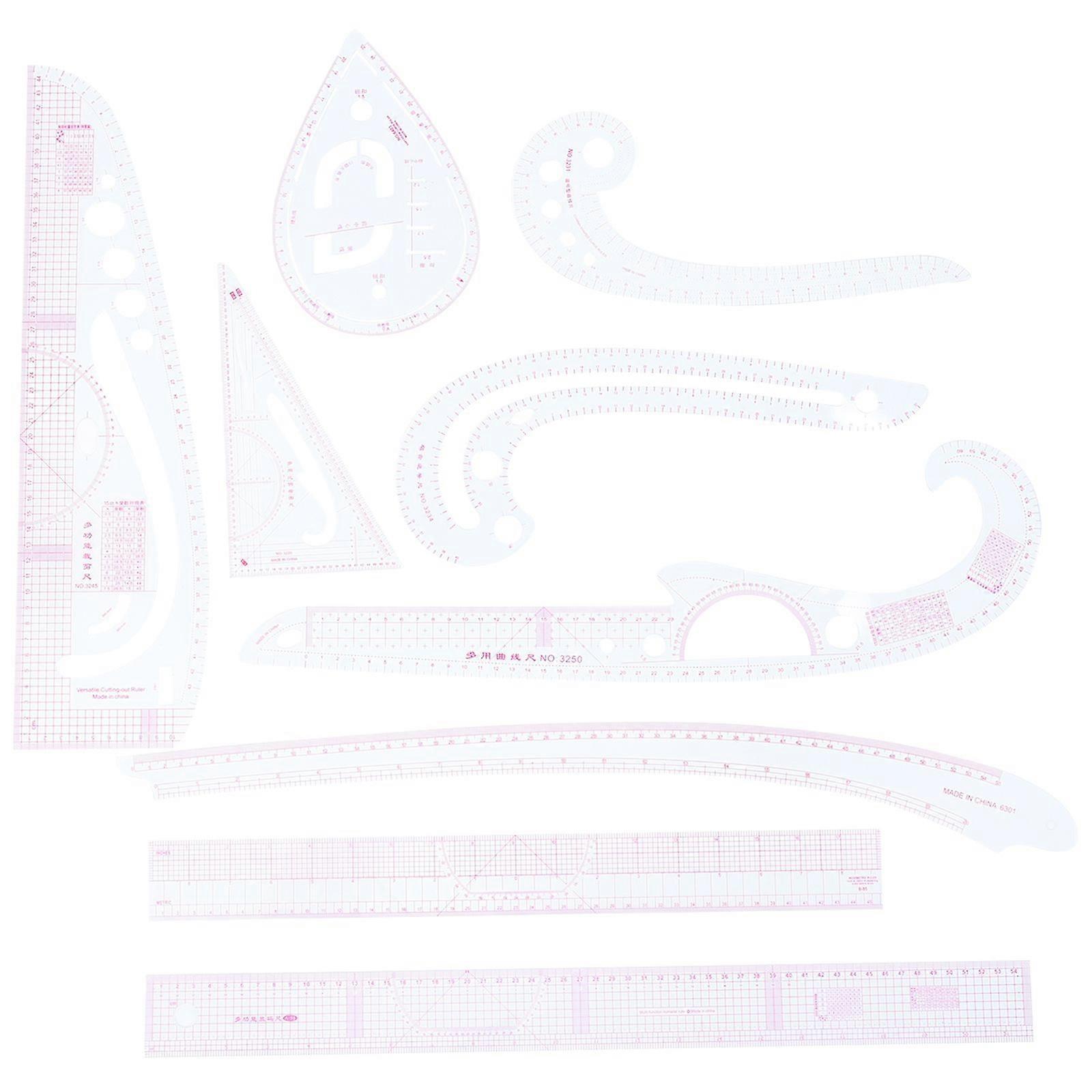 1 Set Multi-function Clothing Sample Cutting Ruler Clothing Proofing Ruler