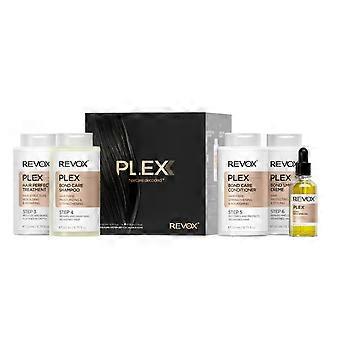 Set Revox B77: Plex Bond Steg 3 Hårkrämbehandling Mot håravbrott 260 ml + Plex Bond Steg 4 Hårschampo För stärkande effekt 260 ml + Plex Bond Steg 5 Hårbalsam Återställer 260 ml + Plex Bond Steg 6 Hårkrämbehandling Reparerande 260 ml + Plex Bond Steg 7 Håroljebehandling Bond Repair 30 ml