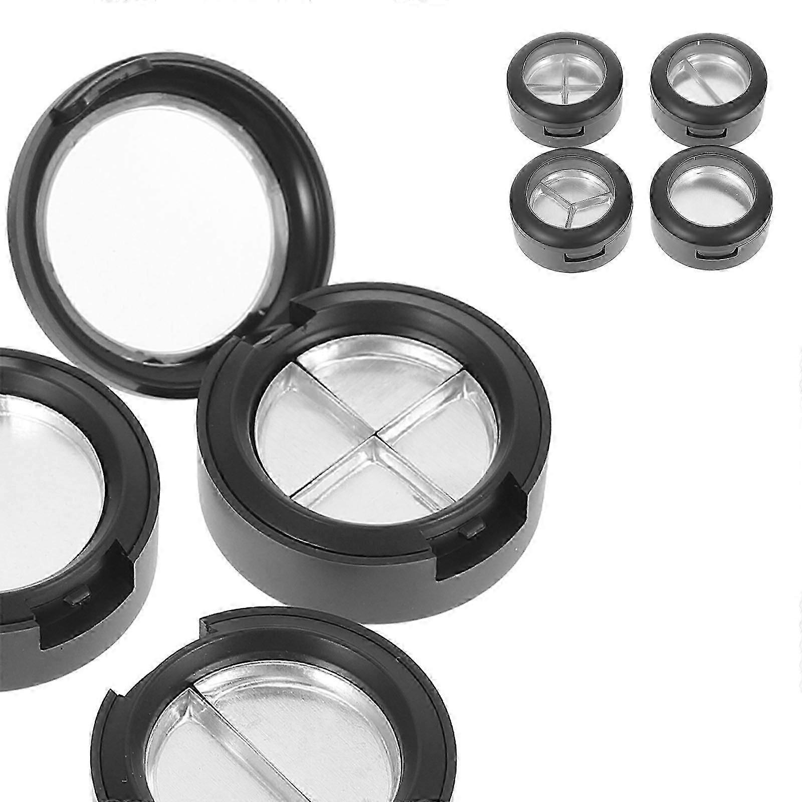 Empty Eye Shadow Plastic Makeup Case for Storage 4Pcs Multi-Grid Organizer