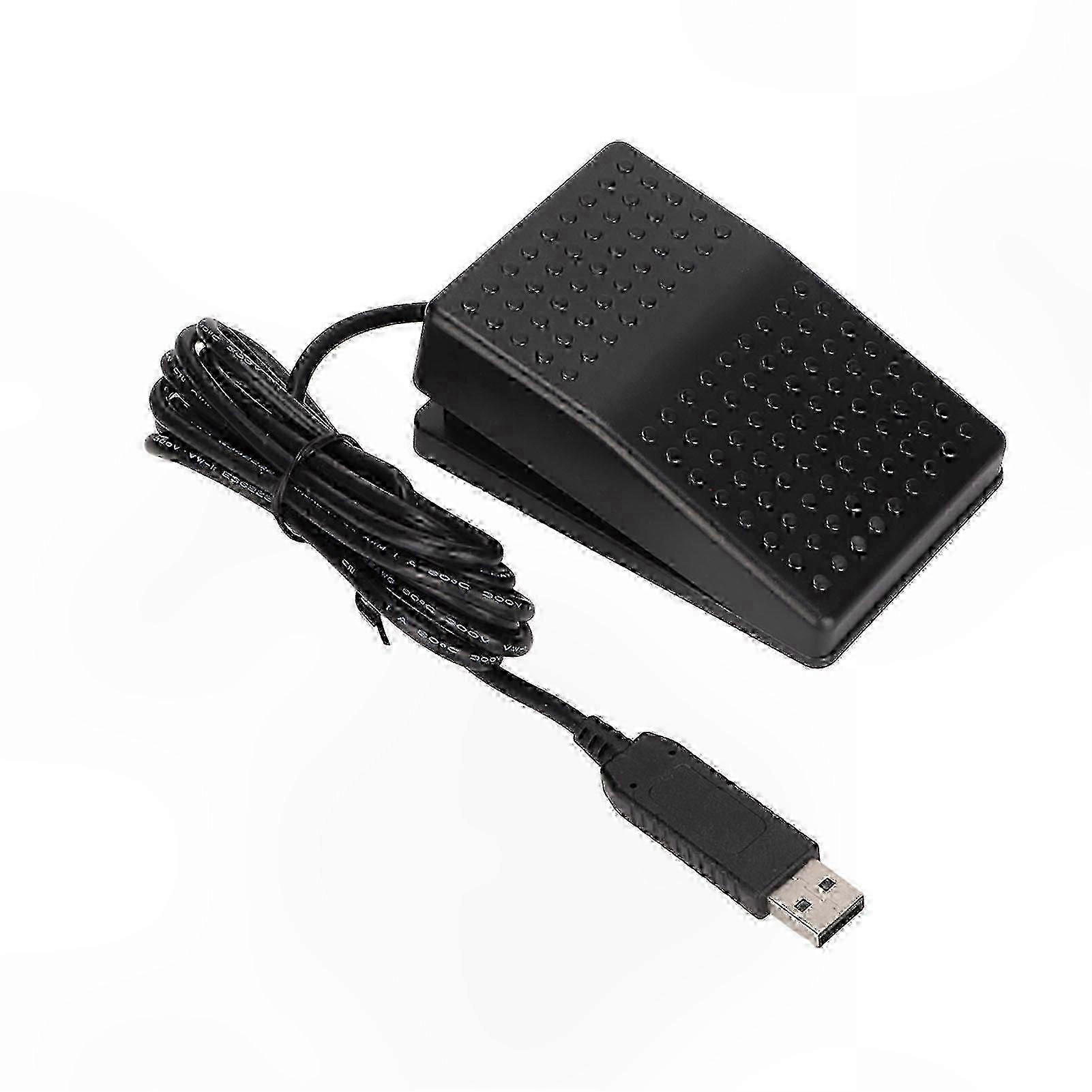 Customizable USB pedal with LED indicator for computer keyboard and mouse
