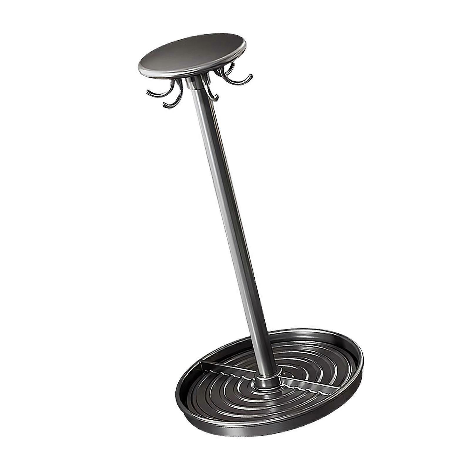 360 Degree twirling Kitchen Hook Rack Metal ABS Space Saving Solution For Utensils Towels  1
