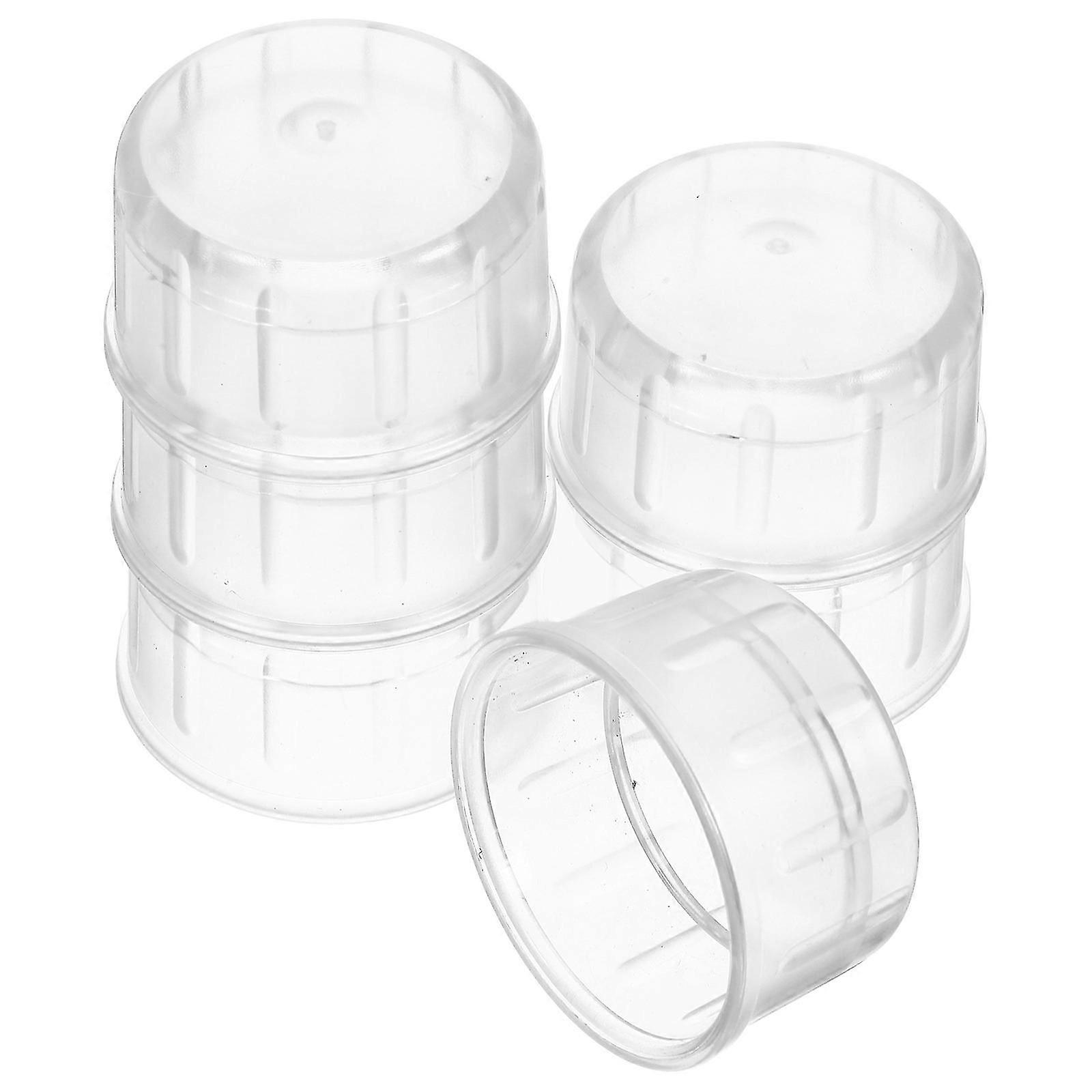 Reusable Antisplash Cup Covers | Sturdy PC Material | Transparent | 6pcs for Cups