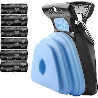 Dog Pooper Scooper For Large Dog-Portable Sanitary Dog Waste-Heavy Duty Dog Waste Cleaner with Bag Dispenser-Dog Leash Clip and 90PCS Waste Bags Inclu