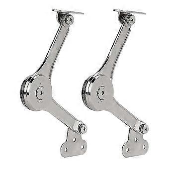 2pcs charnières de support de couvercle robustes Fermeture douce Charnière de support de couvercle pliant Garder la charnière de couvercle ouverte compatible avec l’armoire