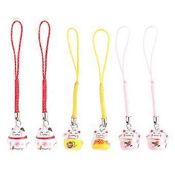 Cat Hanging Pendant for Decoration 6Pcs Lovely Hanging Ornaments Set