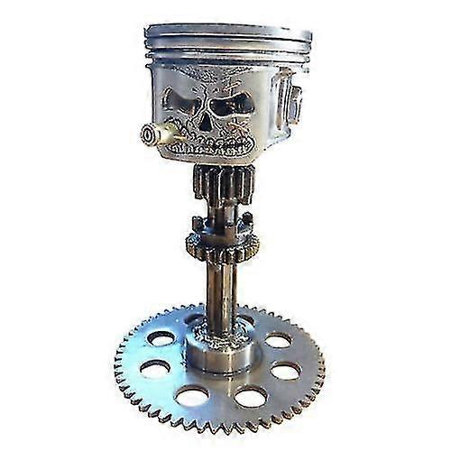Resin Piston Skull Decoration