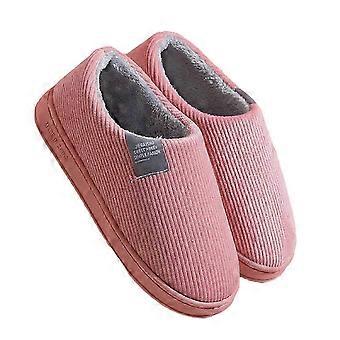Unisex Pure-color Full Cover Tacco Pantofole calde Spesse scarpe riscaldanti traspiranti Regalo per amici Famiglia