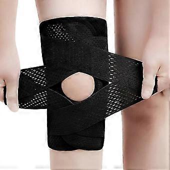 Ginocchiere a compressione rinforzata con stabilizzatori laterali Ginocchiere regolabili traspiranti per il recupero di lesioni da artrite per dolore al ginocchio