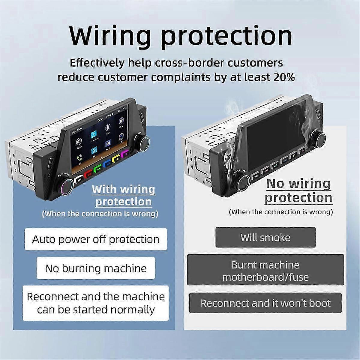 Car 1DIN 4.7Inch Bluetooth Portable Screen