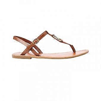 Tommy Hilfiger Womens/Ladies Logo Leather Flat Sandals