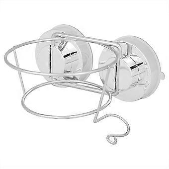 Aigid Hair Dryer Holder Stainless Steel Suction Cup Hair Dryer Holder Wall Mount Hair Dryer Holder Hanging Rack for Home Bathroom