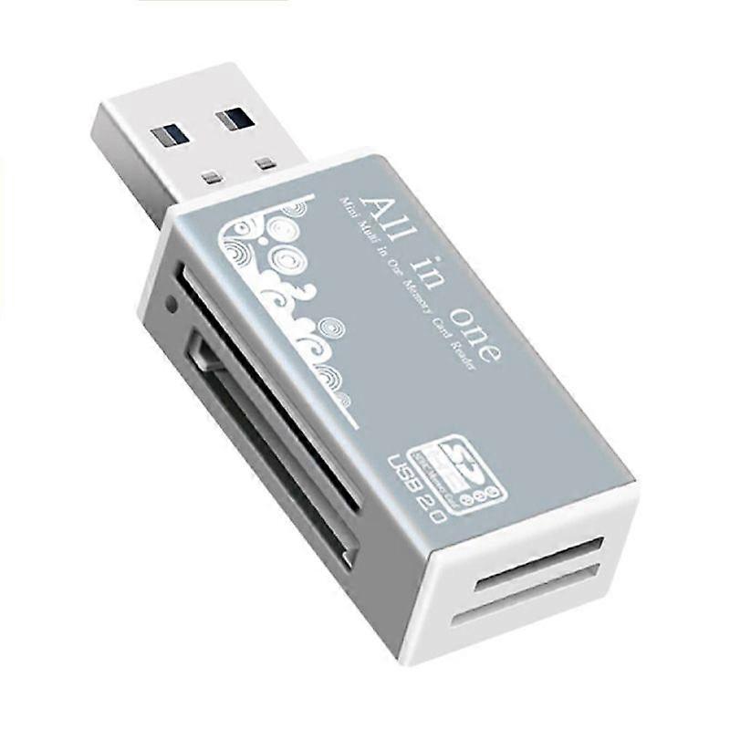 Multifunctional USB 2.0 Micro-SD/TF/CT/MS/SDHC/MMC Memory Card Reader Adapter JIKAIX