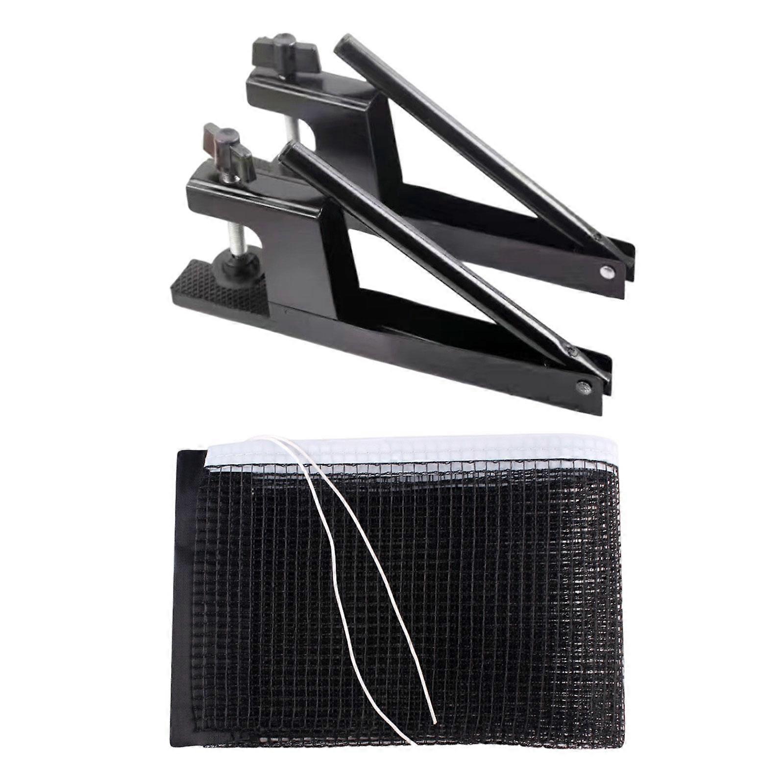 Table Tennis Net and Posts Set, Replacement Easy Set up Practice Mesh Pingpong