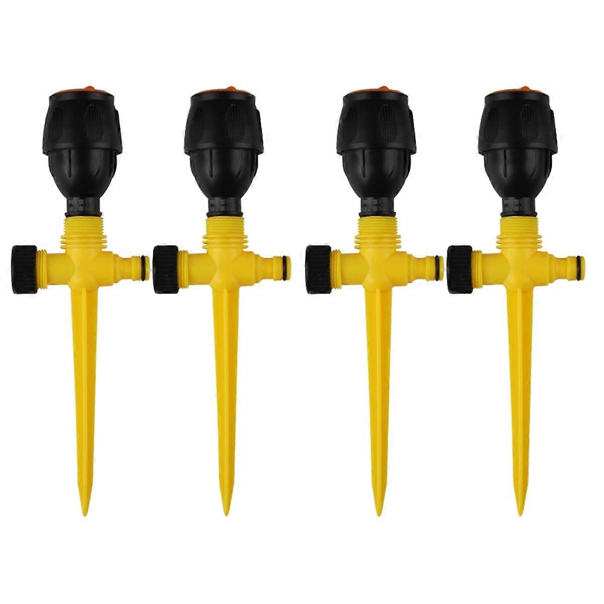 4 Pcs Rotating Tripod Sprinkler Automatic Rotating Irrigation Watering