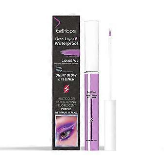 Vibrant Purple Fluoreszierender flüssiger Eyeliner Lang anhaltend, feuchtigkeitsspendend und einfach aufzutragen