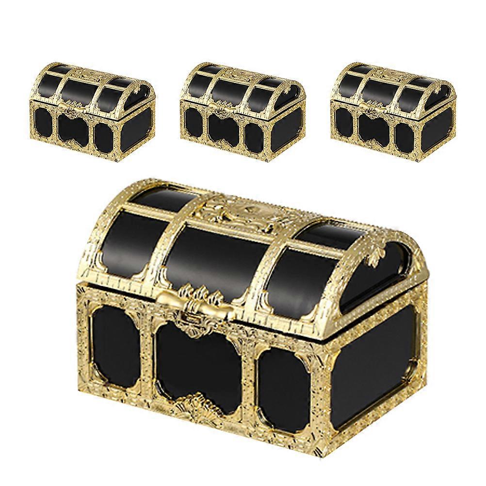 4pcs Candy Packaging Box Small Treasure Chest Sweets Box Wedding Candy Boxes
