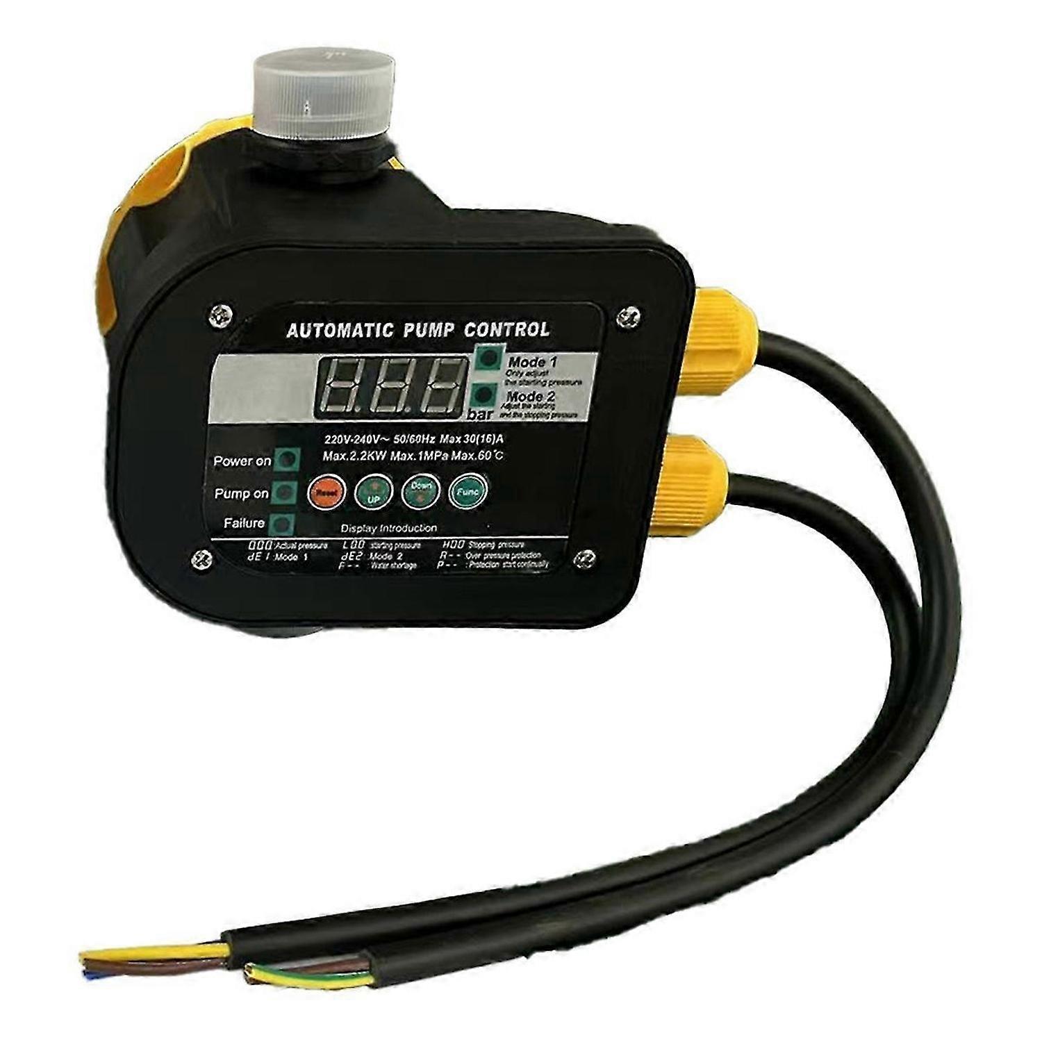Smart Pump Controller,2 Modes Digital Display, Waterproof IP65,Adjustable Pressure,High Power for Ho