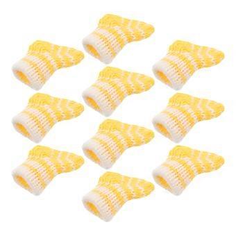 Conjunto de 10 Meias de Tricô para Casa de Bonecas - Acessórios Decorativos - Meias em Miniatura para Casa de Bonecas - Meias Pequenas e Fofas para Vestir Bonecas - Acessórios para Roupas de Boneca DIY