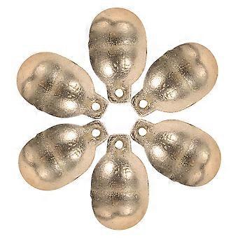 Golden Copper Pet Collar Bells for Pet Collar Accessories 6Pcs Dog Cat Bells