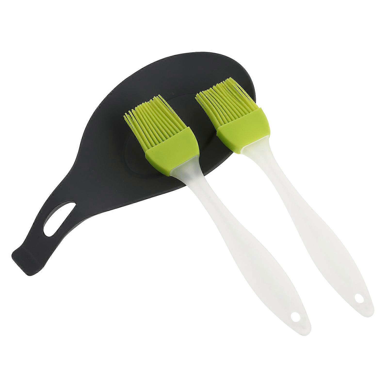 Silicone Spoon Holder Kitchen Tool Set for Baking 3Pcs