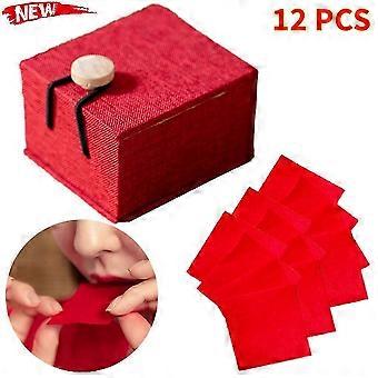 Lipstick Paper Ancient Chinese Makeup Rouge Paper Natural, 12 PCS