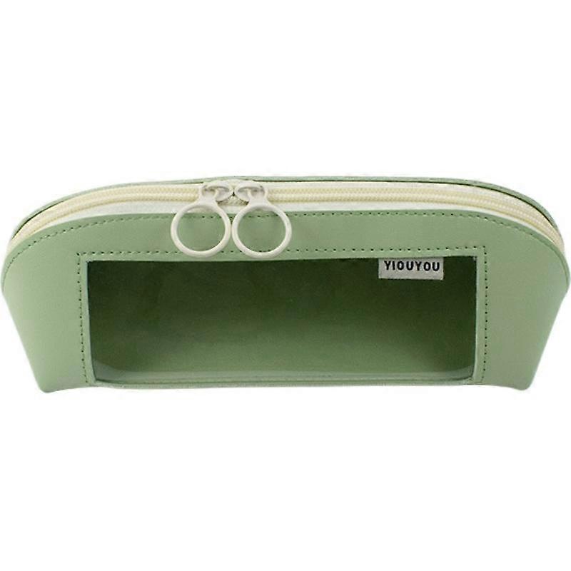 Shell Pencil Case - Double Sided Transparent Pouch Keeps Student Stationery Organized