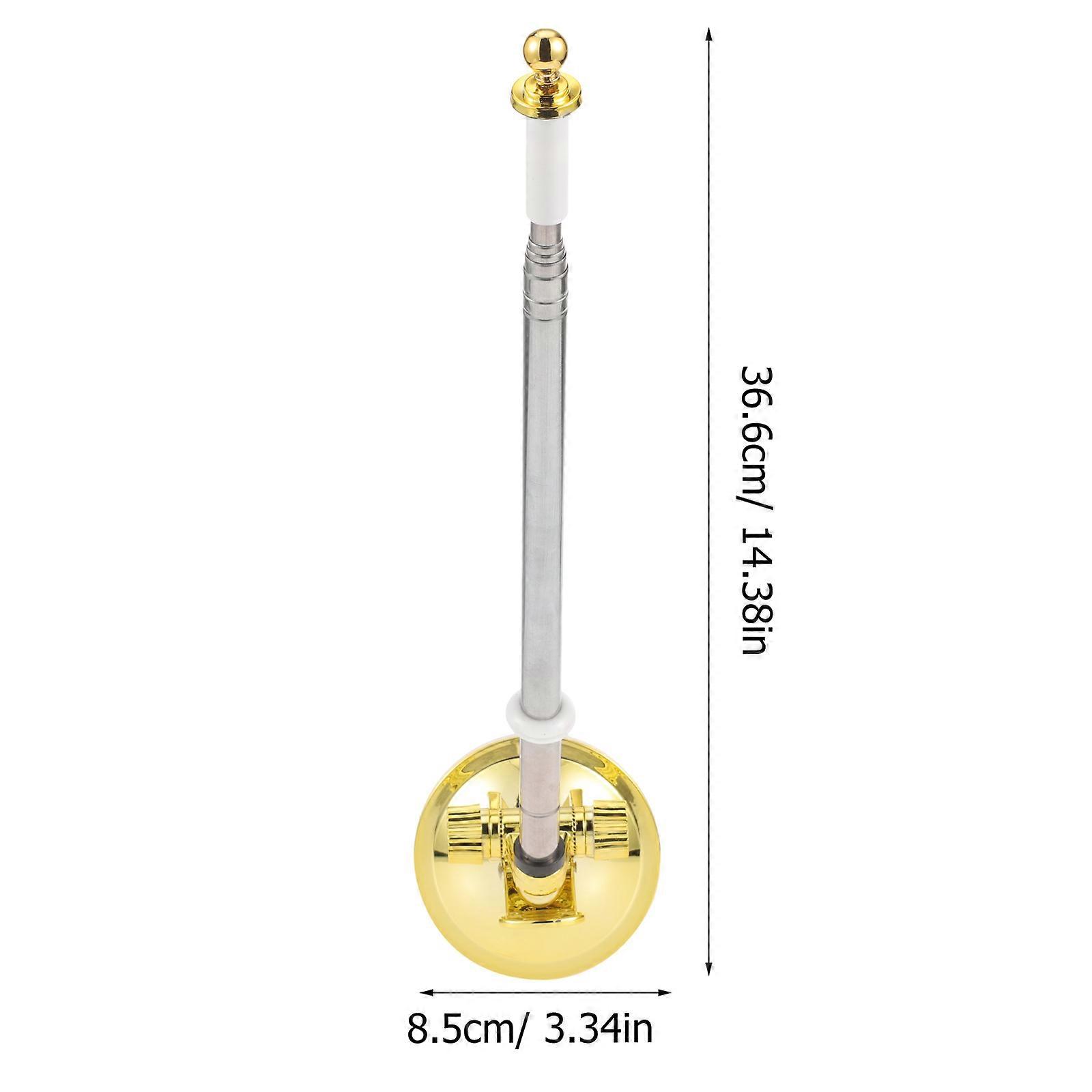 Golden Car Flag Pole Bracket Suction Cup Holder Adjustable