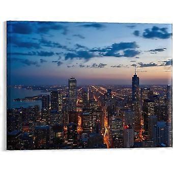 Jigsaw Puzzle City Skyline Buildings Rustic Modern VV753