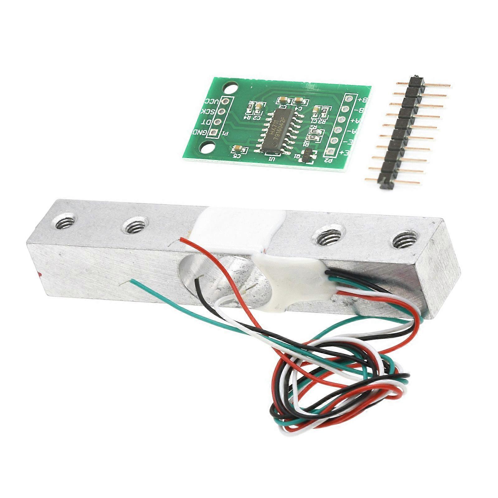 Embedde Weight Sensings Module Kit with HX711 ADC Module, Load Cell Serials Interfaces for Controller Projects Multicolor