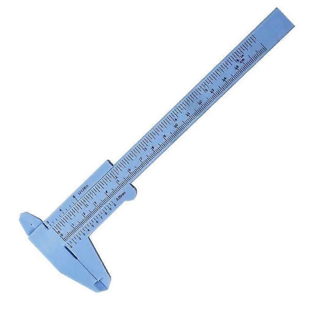 150mm Mini Caliper Double Scale Plastic Vernier Caliper for School Measuring Tool