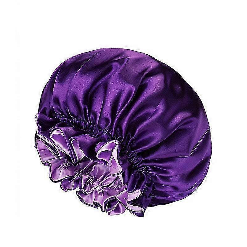 Reversible Satin Sleep Cap Double Layer