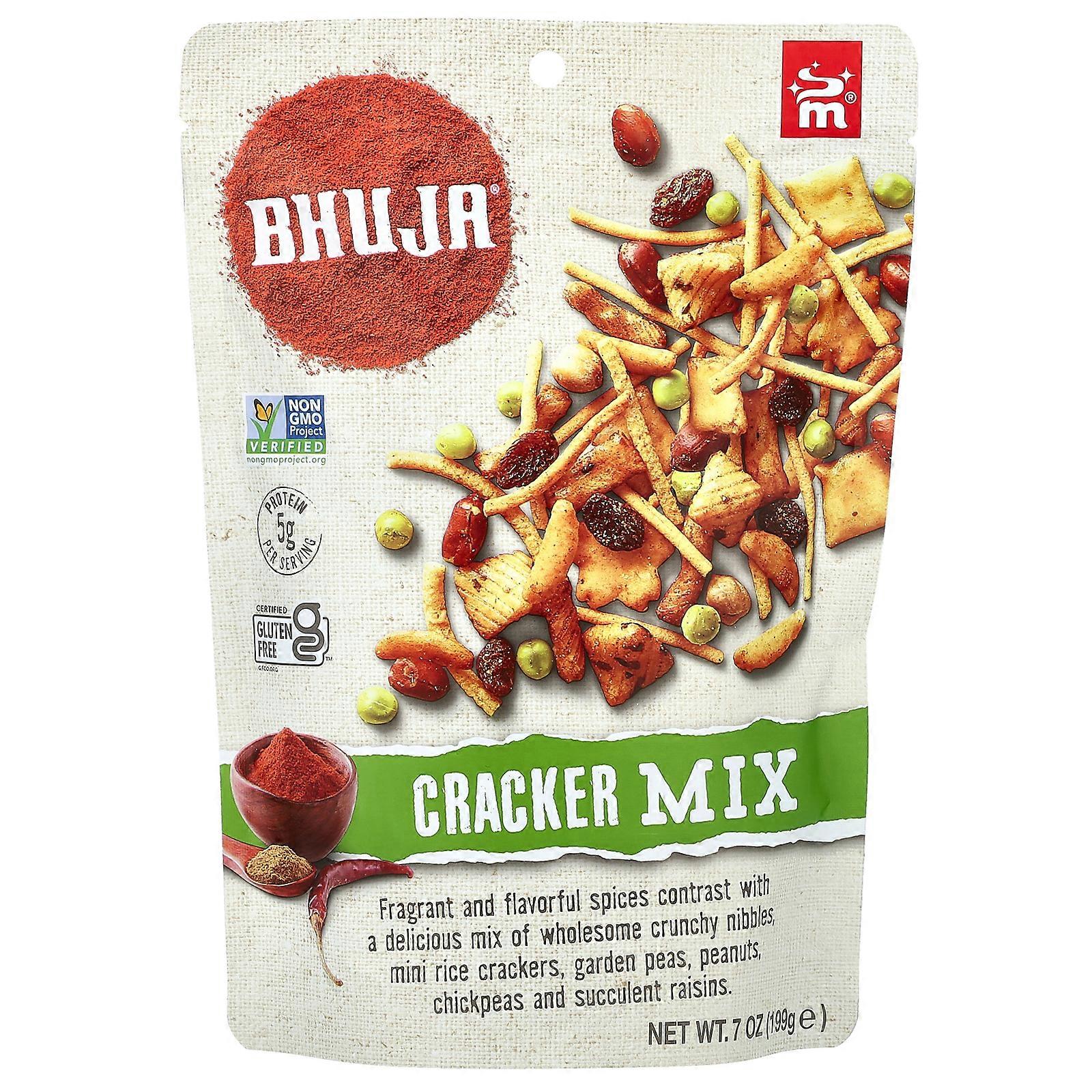 4 x Bhuja, Cracker Mix, 7 oz (199 g)