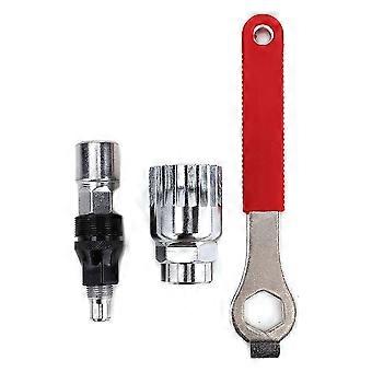 Bicycle Bottom Bracket Puller with Wrench, Crank and Bottom Bracket Removal Tool for MTB Repair
