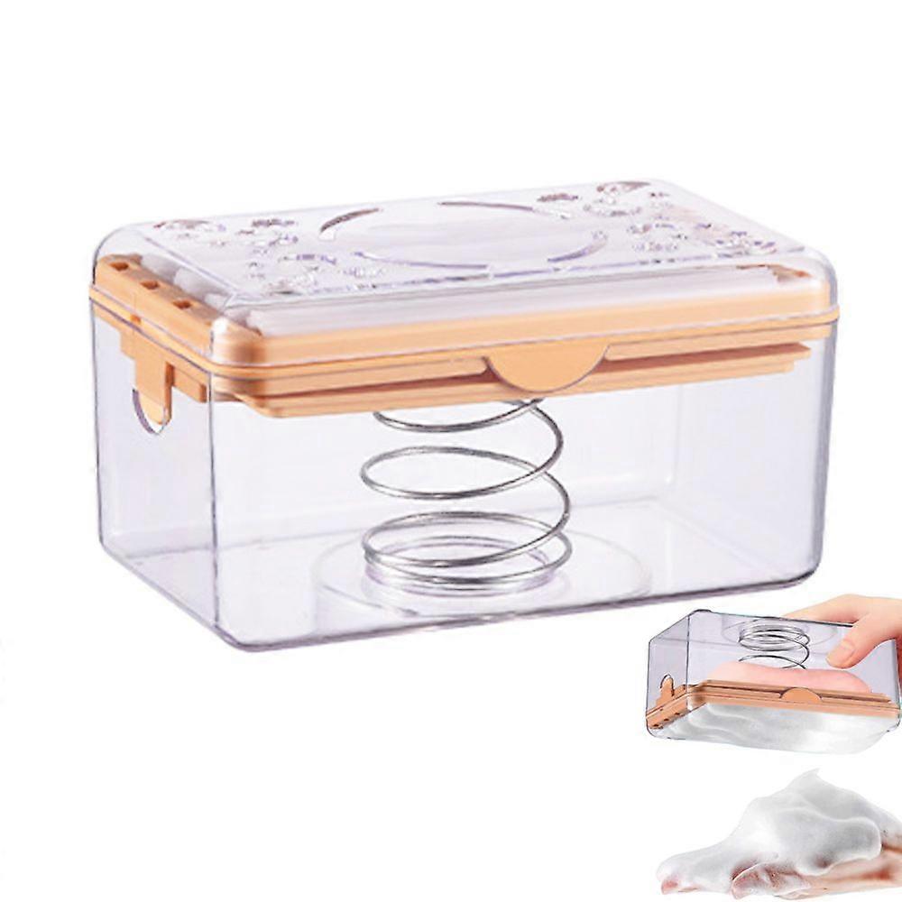 Multifunctional Spring Foaming Soap Box with Ventilated Design