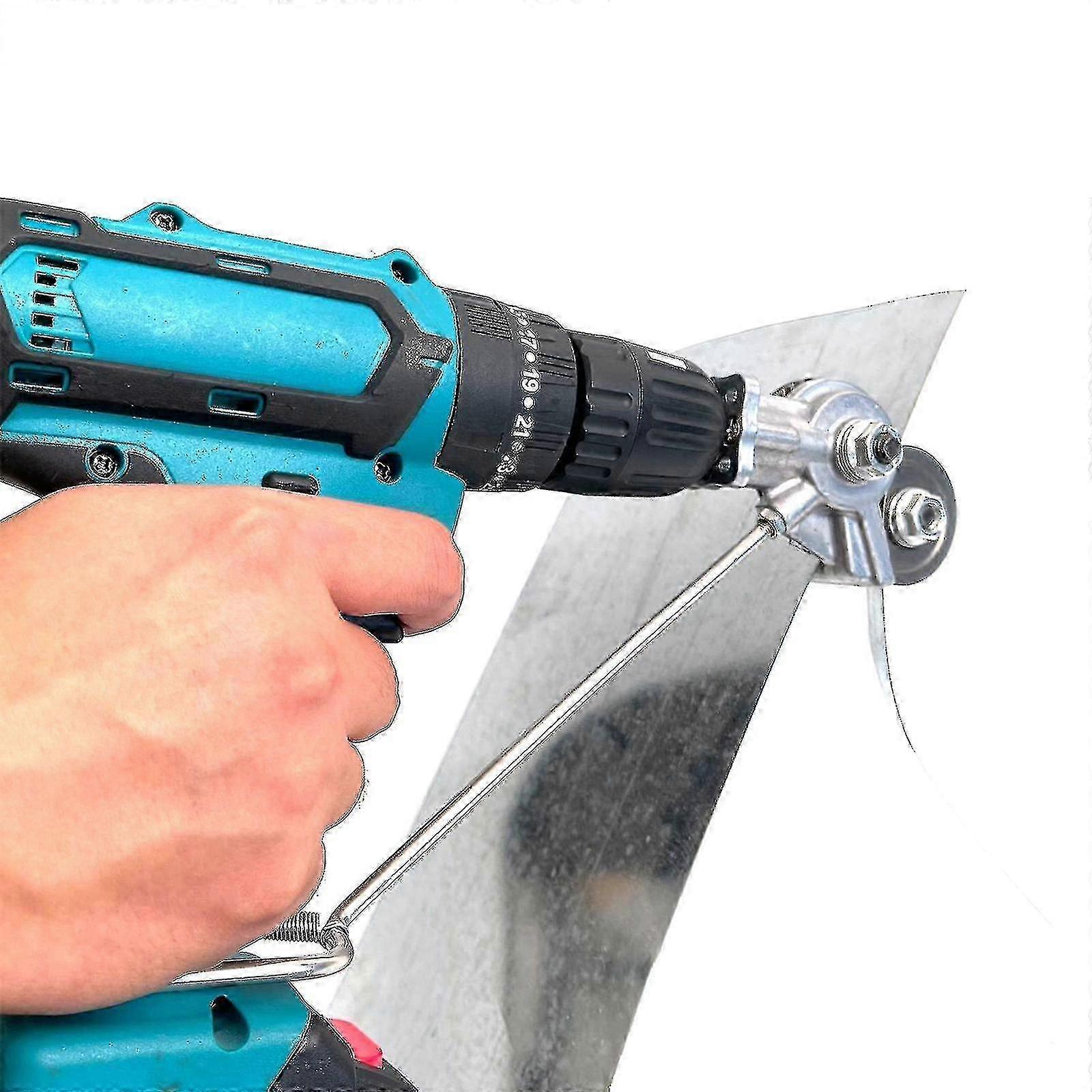 Portable Drill-Mounted Metal Nibbler
