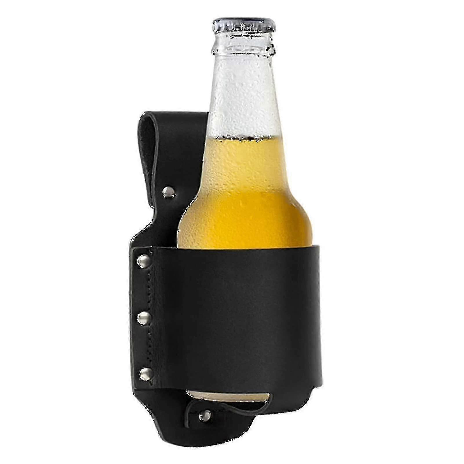 Slim PU Leather Bottle Holster Waist