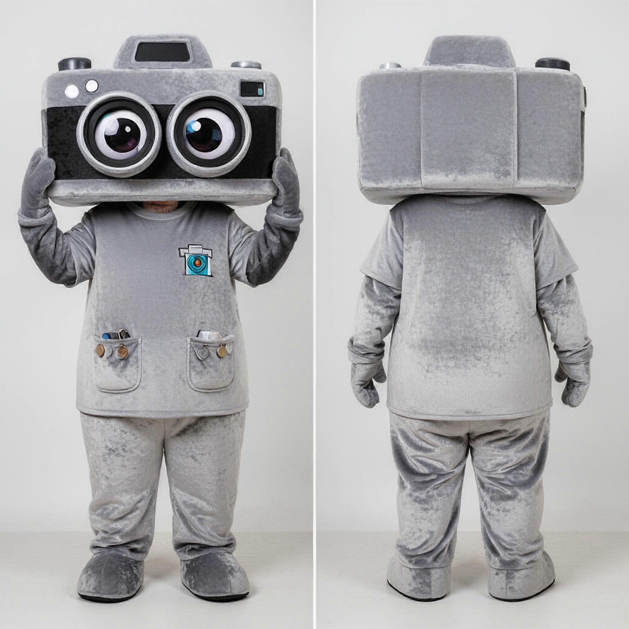 MASTICOT Silver Sleek Camera Mascot
