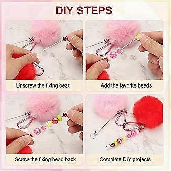 DIY Perles Escalade Boucle Porte-clés Femmes Flocage Boucle D'escalade Extérieur Petits Outils Gadget Sport et Loisirs 10PCS