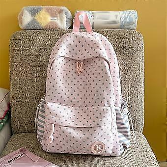 Cute Lightweight Star Print Backpack, Teenager Commuting Daypack for School Travel Daily Use, Casual Rucksack