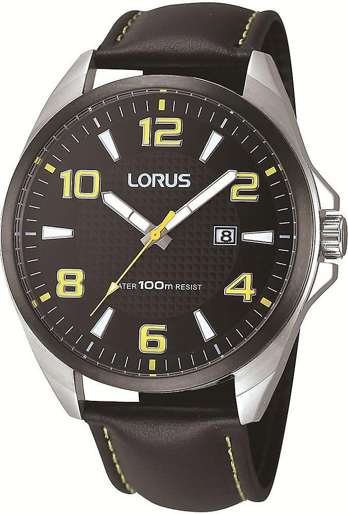 Lorus Watches Quartz Analog Man Watch with Cowhide Bracelet RH975CX9