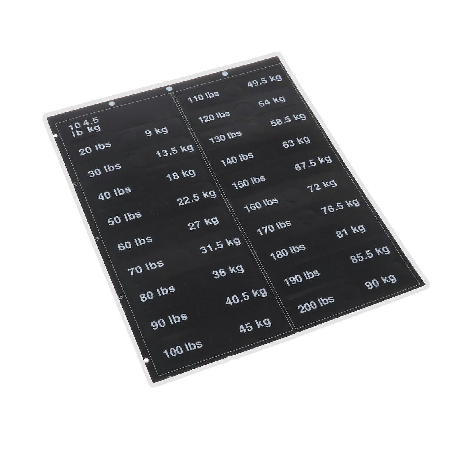 Weight Stack Labels Gym Equipment Weight Stack Labels Number Stickers Durable Identification Solution@JJ